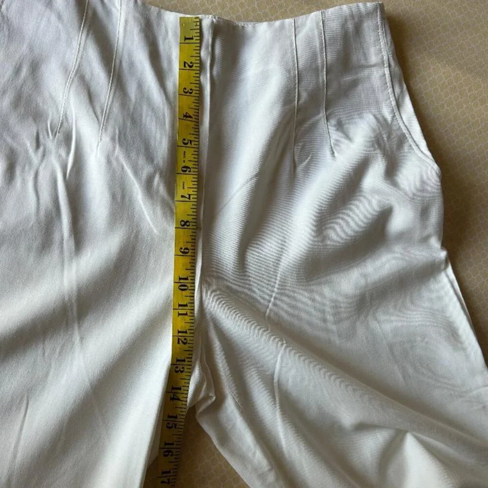 Massimo Dutti Viscose & Wool Blend Flowing Darted Wide Leg Trousers Size 10 NWT - Picture 7 of 15